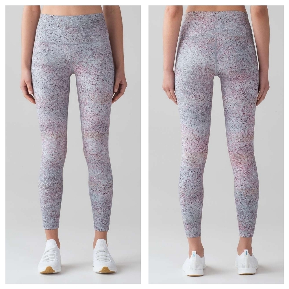 Lulu Lemon Wunder Under Hi-Rise Leggings 6 (Full-On Luxetreme) Summer Haze Multi